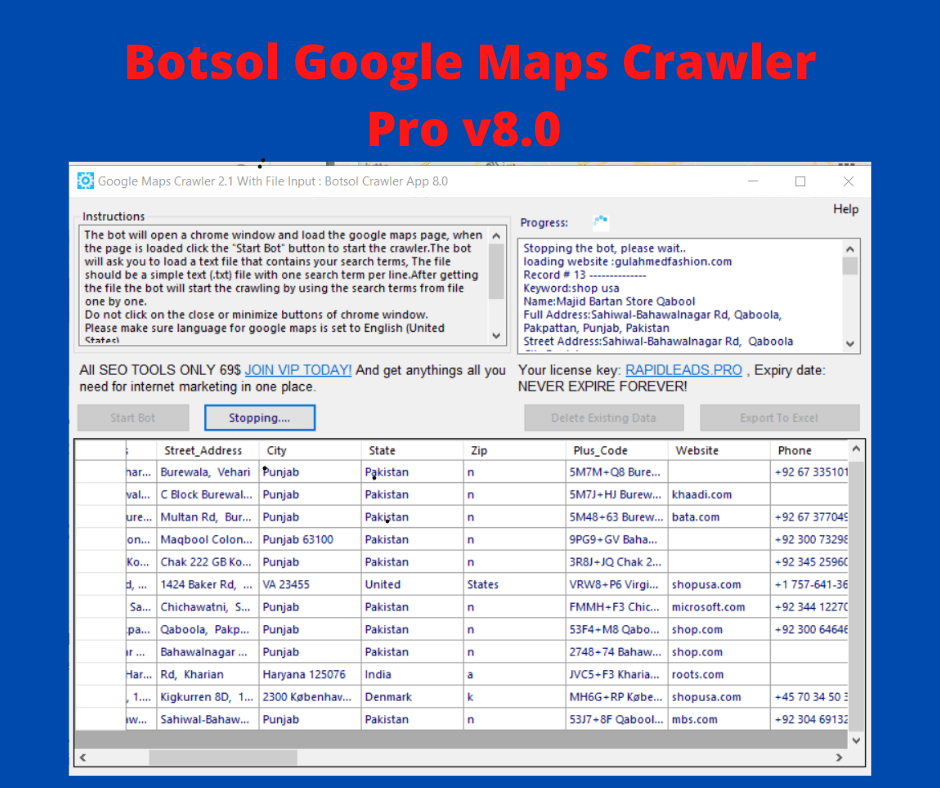 google maps crawler